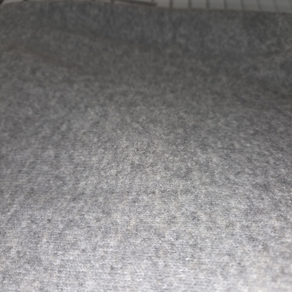 White House Black Market WOMENS Gray Cozy Polo V-Neck Sweater EUC Size L - Picture 7 of 13